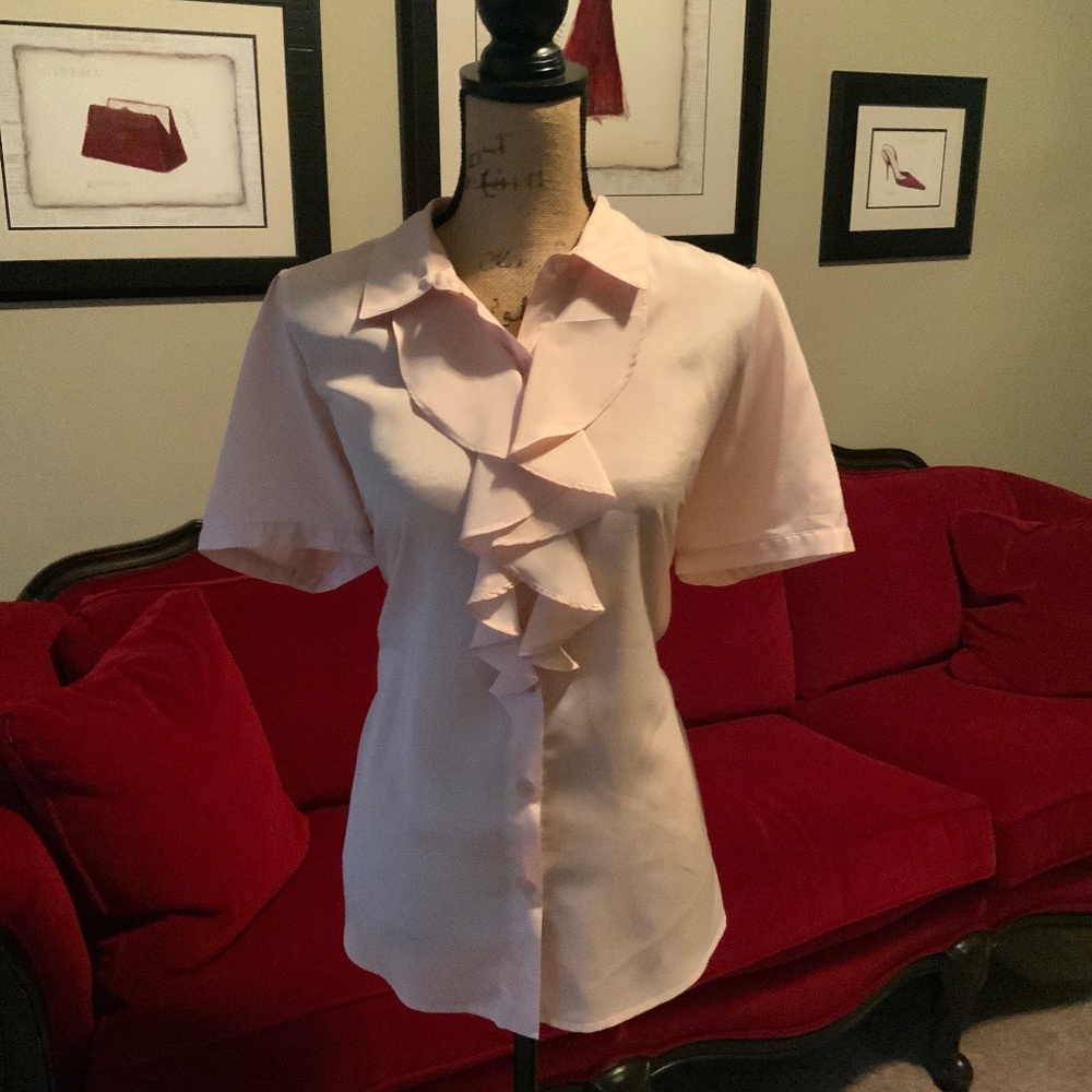 Business Casual Ruffled Top